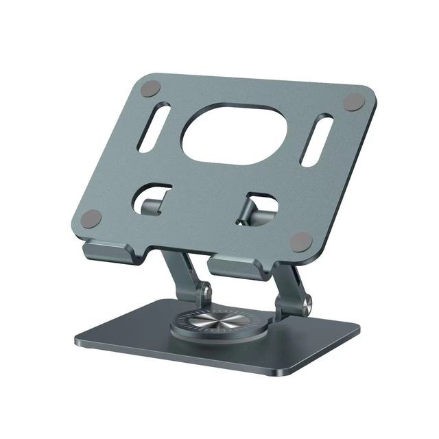 Good Quality Adjustable Desktop Mobile Phone Tablet Bracket Holder Foldable 360 Degree Rotation Aluminum Tablet Stand