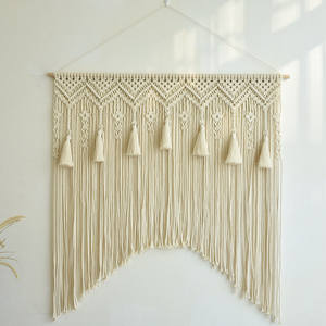 <span class=keywords><strong>Rideau</strong></span> en coton tissé à la main de style bohème, <span class=keywords><strong>rideau</strong></span> de séparation romantique nordique, anniversaire, écologique, maison, hôtel, B&B, porte, intimité - Product Image 1