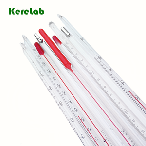 แก้วแอลกอฮอล์เหลวสีแดงและเครื่องวัดอุณหภูมิน้ำมันก๊าดราคา - Product Image 6