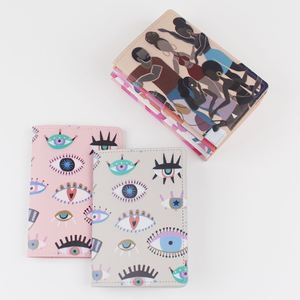 Custom Logo Vintage Fashion Travel <b>Wallet</b> <b>RFID</b> Blocking Passport Holder Magnetic Buckle Waterproof PU Leather Cover Case Family - Product Image 4