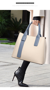 Diseño de lujo personalizado al por mayor Pu cuero bolsas de mano de moda Color sólido bolsos bandolera para mujer - Product Image 3