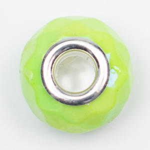 Perles en lucite de 15 mm, marbrées UV solides, surface taillée, brillance élevée, forme irrégulière, couleurs mélangées, pour bracelet, collier, chaîne de téléphone portable, bricolage - Product Image 6