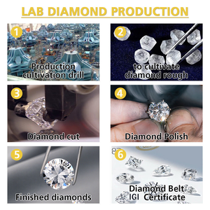 Pendientes de Diamantes Creados en Laboratorio con Corte Redondo VVS, Pendientes Personalizados con Diamantes Cultivados en Laboratorio IGI CVD, Oro de 18K, Joyería Brillante para Mujer - Product Image 5