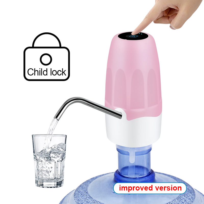 Distributeur professionnel de pompe à eau pour enfants, breloque à fermeture de sécurité, distributeur de boissons douces, en forme d'ange scintillant