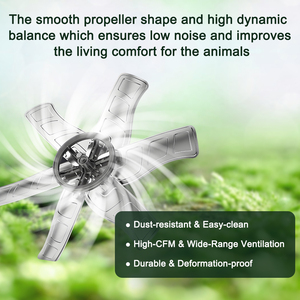 Tùy chỉnh gia cầm quạt thông gió nhiệm vụ nặng nề công nghiệp Quạt thông gió Gà nhà hệ thống ống xả cao CFM thép mạ kẽm - Product Image 5