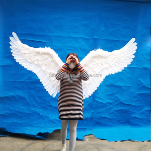 Ailes d'ange, décoration murale, modèle photo, décoration murale de mariage, toile de fond, cosplay, ailes d'ange, ailes de démon, ailes de fée, plumes pour performance - Product Image 2