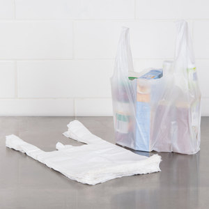 Bolsas de Compras de Plástico PE Biodegradables Personalizadas al por Mayor con Asas Tipo Camiseta - Product Image 3