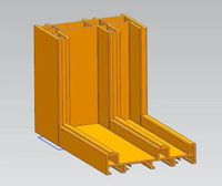Porte coulissante de balcon moderne CHANGYI avec fibre de verre et surface finie, double vitrage