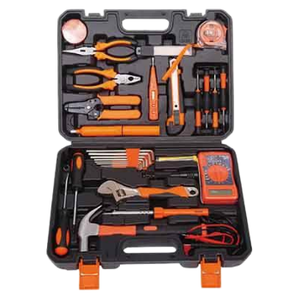 XTXS BYD-37 Juego de Herramientas para <span class=keywords><strong>Electricista</strong></span> de Acero Inoxidable con Estuche Rígido, Juego de Reparación Eléctrica Manual para Bricolaje - Product Image 1