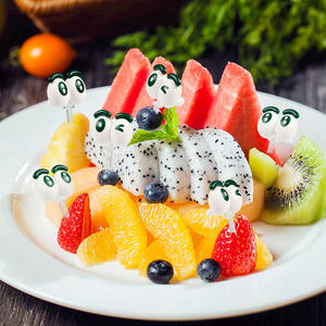 Ojo Lindos Palillo de Dientes de Postre Palillo para Almuerto de Dibujos Animados para Caja Bento Fruta Pasteleria Familia - Product Image 3