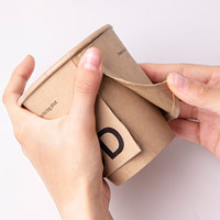 Boîte à emporter personnalisée avec couvercle, anti-fuite, antidérapante, de qualité alimentaire, pour café, vente en gros, sacs d'emballage alimentaire recyclables, sacs cadeaux