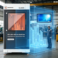 Printer 3D Axiom3D Industrial SLA600 Baru 600x600x400mm Mesin Pencetak Resin Presisi Tinggi untuk Prototipe dan Manufaktur dengan USB