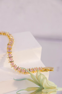 Pulsera Unisex Bohemia Clásica de Lujo, Buen Precio, Aleación de Cobre Chapada en Oro de 22k, Cadena con Circonitas Cúbicas, Regalo de Alta Calidad - Product Image 6