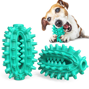 Teal Spiky Chewing <b>Toy</b> for Dogs Teeth Cleaning <b>Interactive</b> Pet <b>Toy</b> Plastic Design - Product Image 1