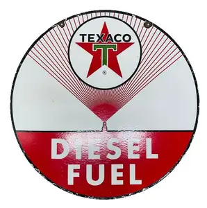 Retro Discount wholesale High Quality DIESEL FUEL Porcelain Enamel Signs FROM Indian Manufacturer