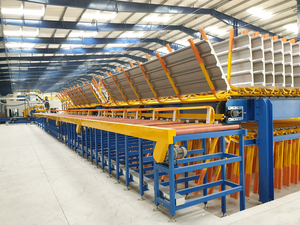 สายการผลิตแผงแซนวิช PU/PIR สำหรับประตูโรงรถ เครื่องผลิตแผงฉนวน PIR อั<span class=keywords><strong>จ</strong></span>ฉริยะขนาดเล็ก สายการผลิตแบบต่อเนื่อง - Product Image 1