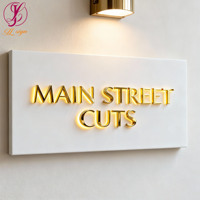 Lettres 3D en métal personnalisées avec rétroéclairage LED et panneau de support, idéales pour les murs de magasin et les murs décoratifs, signalétique lumineuse haute luminosité