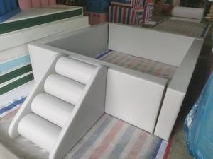 Klasik beyaz yumuşak oyun ekipmanları seti tırmanma top çukur tünel bebek kiralama parti beyaz yumuşak oyun seti spor salonu paketi yumuşak oyun seti - Product Image 6