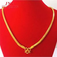 Kalung Tulang Ular Thailand Pria Emas, Fashion Populer, Penjualan Langsung Pabrik, Perhiasan Kalung Elegan, Grosir