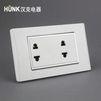 HKAMCO Interrupteur mural électrique simple bipolaire en PC avec panneau NFC en acier inoxydable, conception HNC, 10A 125V US, Garantie 12 ans