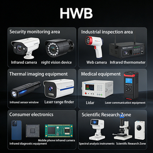Verre noir 365 NM HWB à faible émissivité, taux d'absorption > 95%, taux de transmission infrarouge pour équipement infrarouge/ultraviolet - Product Image 5