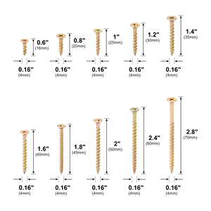 M4 Tự Khai thác vách thạch cao vít Phillips phẳng đầu màu kẽm sắt vít kết nối ván MDF vít cho đồ nội thất Hội Đồng Quản Trị - Product Image 3