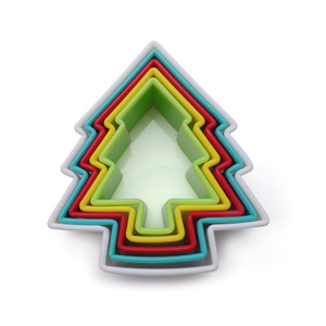 Colorful Plastic Cookie <b>Cutter</b> Set Multi‑Shape Heart Star Christmas Tree Gingerbread <b>Man</b> Fondant Biscuit Molds Baking Tools - Product Image 5
