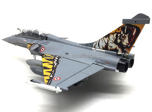 Modèles d'avions de combat Dassault Rafale en métal moulé sous pression <span class=keywords><strong>1</strong></span>:<span class=keywords><strong>72</strong></span>, livrée Tiger, aviation militaire française, modèles d'avions de combat pour cadeau de pilote - Product Image 2