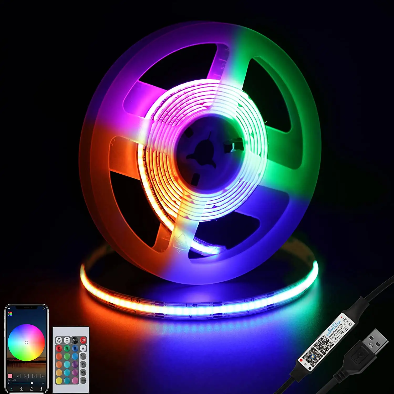 แถบไฟ LED สมาร์ทแอลอีดี5050แถบไฟแอลอีดีแสงแอลอีดีแสงแอลอีดี2835กลางแจ้ง SMD RGB