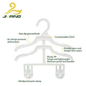 Appendiabiti Multistrato per Vestiti e Pantaloni da Bambino, Vendita Diretta dalla Fabbrica |   Organizzatore in Plastica Salvaspazio per Abbigliamento Neonato - Vendita al Dettaglio - Product Image 3