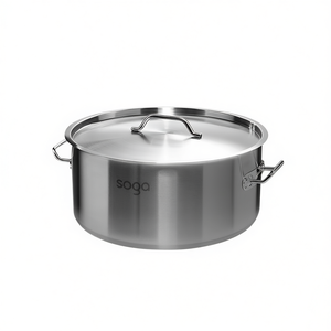 Pentola Soga 14L in acciaio inox 18/10 con coperchio per zuppe e brodo - Product Image 1