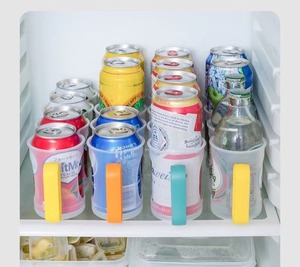 Boîte de rangement pour Soda, bouteille de boisson, pratique, distributeur transparent, organisateur de rangement pour réfrigérateur de cuisine - Product Image 2