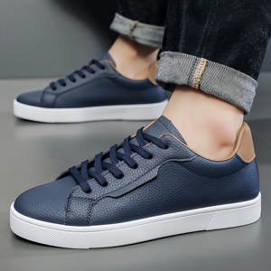 Zapatillas Blancas con Suela Roja, Estilo Coreano, a la Moda, para Hombre, Primavera 2026, Zapatos Casuales Versátiles, Zapatos de Skate - Product Image 2