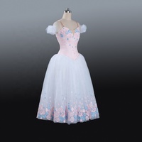 Costumes de danse pour filles personnalisés robe longue de ballet classique Giselle Flora romantique tenue de performance professionnelle pour enfants