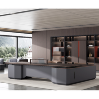 Ensemble de bureau de direction moderne, mobilier en panneaux de bois pour directeurs, PDG, table de bureau, poste de travail de bureau, mobilier de bureau