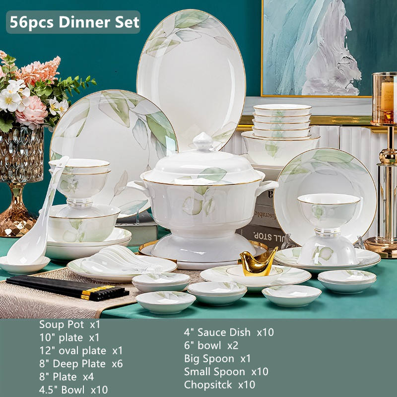 56pcs Dinner Set