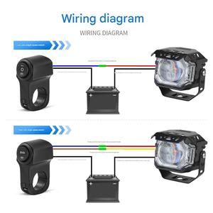 Nouveaux phares LED avant pour <span class=keywords><strong>moto</strong></span>, projecteurs à faisceau haut/bas, clignotants, lumière stroboscopique d'avertissement, lumière colorée - Product Image 4