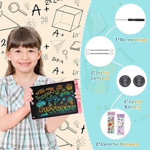 Giocattolo da <span class=keywords><strong>disegno</strong></span> elettrico da 10 pollici, tavola di apprendimento Doodle con schermo a colori per bambini in età prescolare, regali di compleanno per i più piccoli - Product Image 2