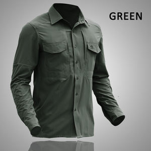 T-Shirt tattica da uomo con abbigliamento tattico da combattimento da uomo maglietta tattica da combattimento a manica lunga da uomo camicie tattiche kaki per uomo - Product Image 6