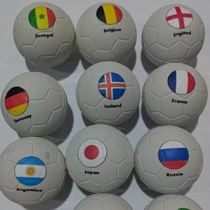 Biểu Tượng Tùy Chỉnh In Rắn Cao Su Bọt Bóng Đá Bóng Thể Thao Đội Bóng Đá Với Đội Màu Sắc Thể Thao Đồ Chơi - Product Image 2