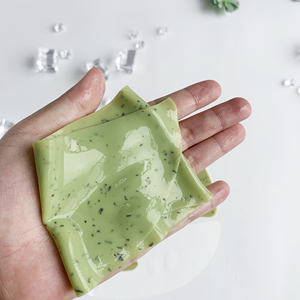 2025 nuova vendita calda su misura Matcha maschera facciale ingredienti naturali lenitivi Anti allergia idratante maschera facciale idratante - Product Image 4