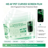 Lámina de Hidrogel HD AF Anti-Manchas de Agua, Material TPU Flexible y Suave para Todas las Máquinas de Corte de Películas Inteligentes