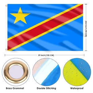 Drapeau personnalisé de la République centrafricaine 3x5 pieds, bannière résistante à la décoloration, couleurs vives, drapeau national 3x5 pieds pour intérieur et extérieur, vente en gros - Product Image 6