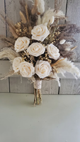 Boho mariage pampa herbe blanc rose bouquet pour arrangement bureau ornements cadeau