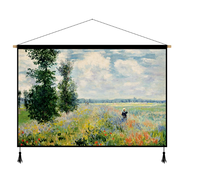 Tapisserie murale personnalisée avec peinture à l'huile impressionniste pour la décoration de salon, vente en gros
