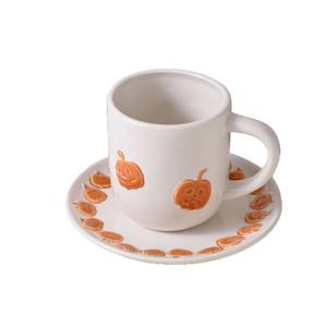Creative Halloween Gift Pumpkin Relief Plant <strong>Childrens</strong> Dining <strong>Mug</strong> with Saucer High-Temperature Resistant Microwave Safe - Product Image 5