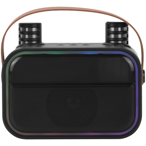 Nuovo di tendenza portatile BT 5.0 altoparlante senza fili doppio microfono <span class=keywords><strong>6</strong></span> tasti tipo C porta USB in plastica per la casa all'aperto di partito AUX supporto - Product Image 3