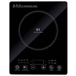 <span class=keywords><strong>Plaque</strong></span> de cuisson à <span class=keywords><strong>induction</strong></span> portable 2000w <span class=keywords><strong>plaque</strong></span> de verre noire à brûleur unique ultra mince - Product Image 2