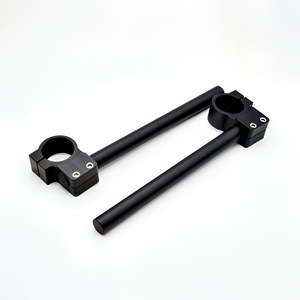 <span class=keywords><strong>Guidon</strong></span> <span class=keywords><strong>de</strong></span> moto <span class=keywords><strong>de</strong></span> course réglable en aluminium CNC, noir/argent, 31-51 mm, pour motos <span class=keywords><strong>de</strong></span> course - Product Image 4