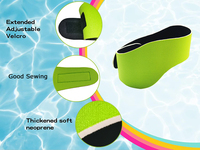 Prix usine réglable doux élastique bande de protection des oreilles garder l'eau dehors étanche néoprène bandeau de natation